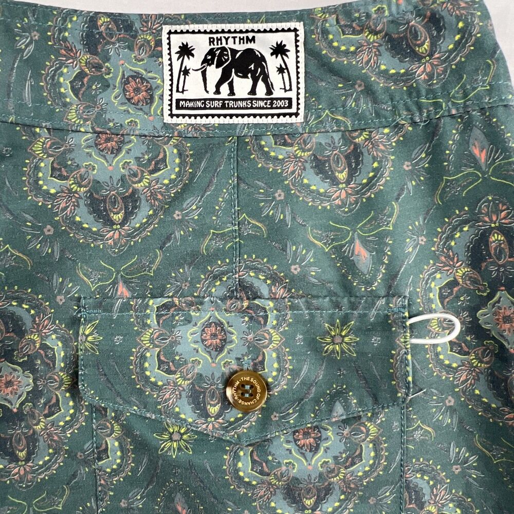 Rhythm. Arlo 7.5” Board Shorts Swim Trunks Size 34 - Picture 6 of 8